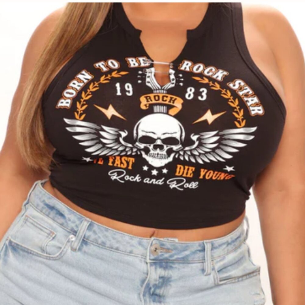 Plus Fashion Nova Cropped Tank  (2x)